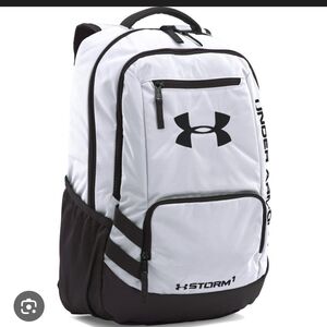 Under Armour Black and White Backpack